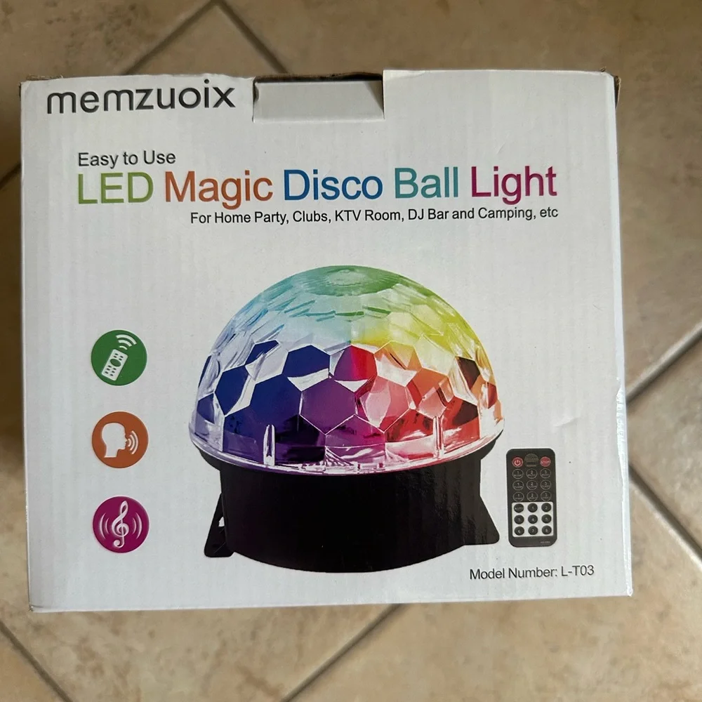 Memzuoix LED Magic Disco Ball Light